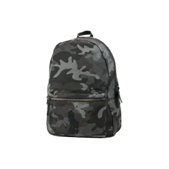 Polo Ralph Lauren Canvas Backpack Medium Size Women's Black Camouflage