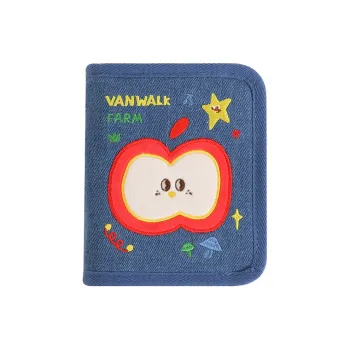VANWALK Polyester Coin Purse ID Photo Storage Card Holder Regular Women's Multicolor