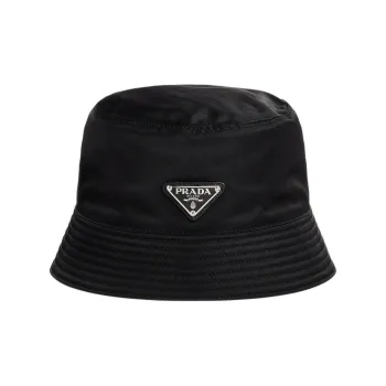 PRADA Recycled Polyamide Bucket Hats Women's Black
