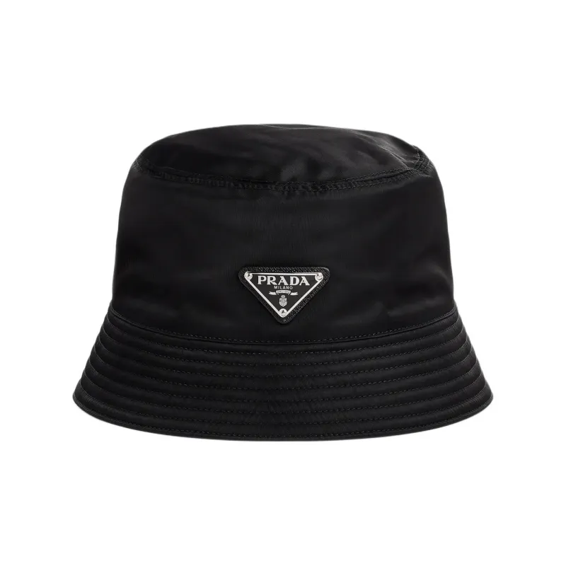 PRADA Recycled Polyamide Bucket Hats Women's Black-0