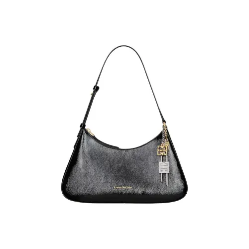 Givenchy Calfskin Handbag Shoulder Bag Small Size Women's Black