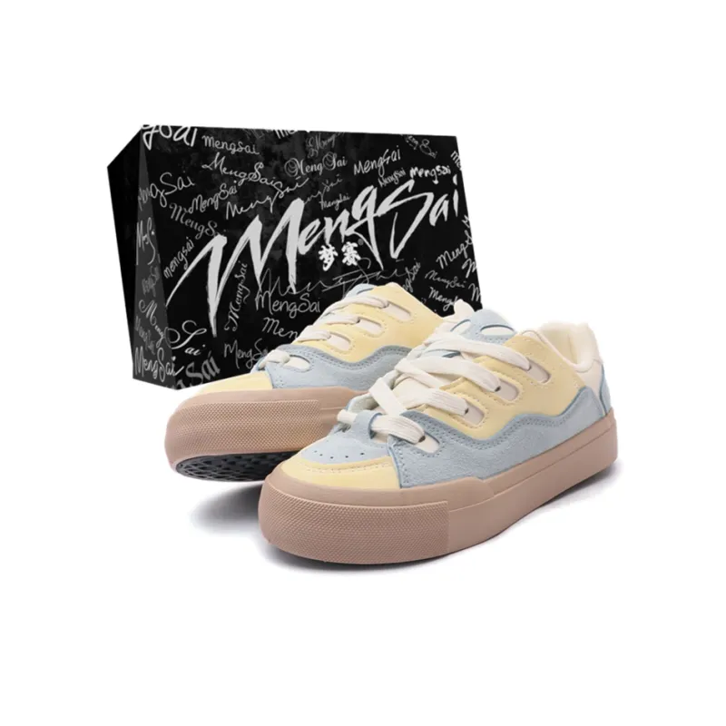 Mengsai Puffy Shoes Low-Top Skateboard Shoes Women's-7