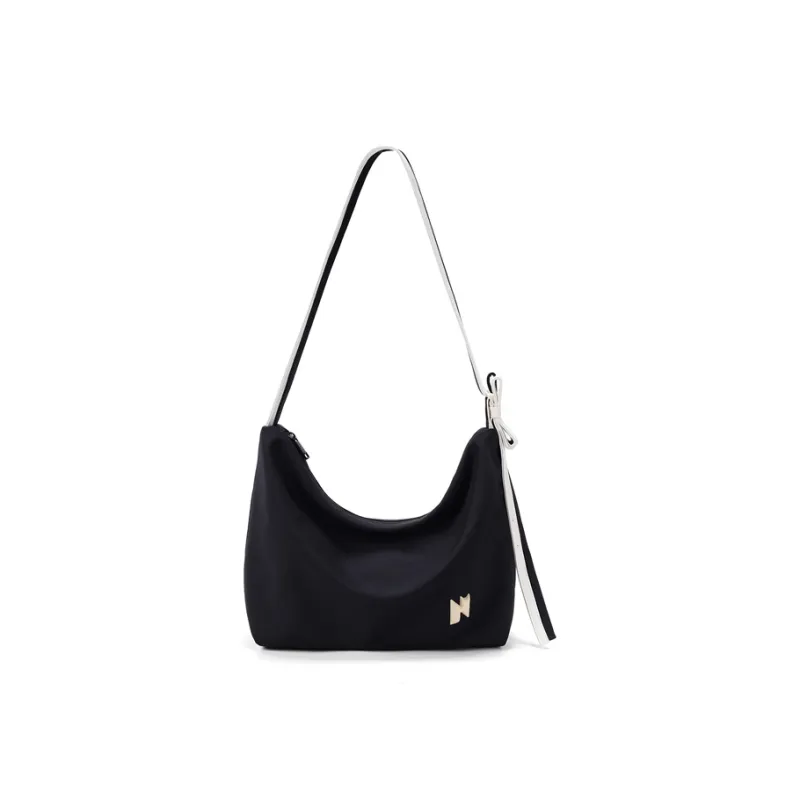 NOXXON Nylon Shoulder Bag Tote Shoulder Bag Women's Obsidian Black/Ecru-0