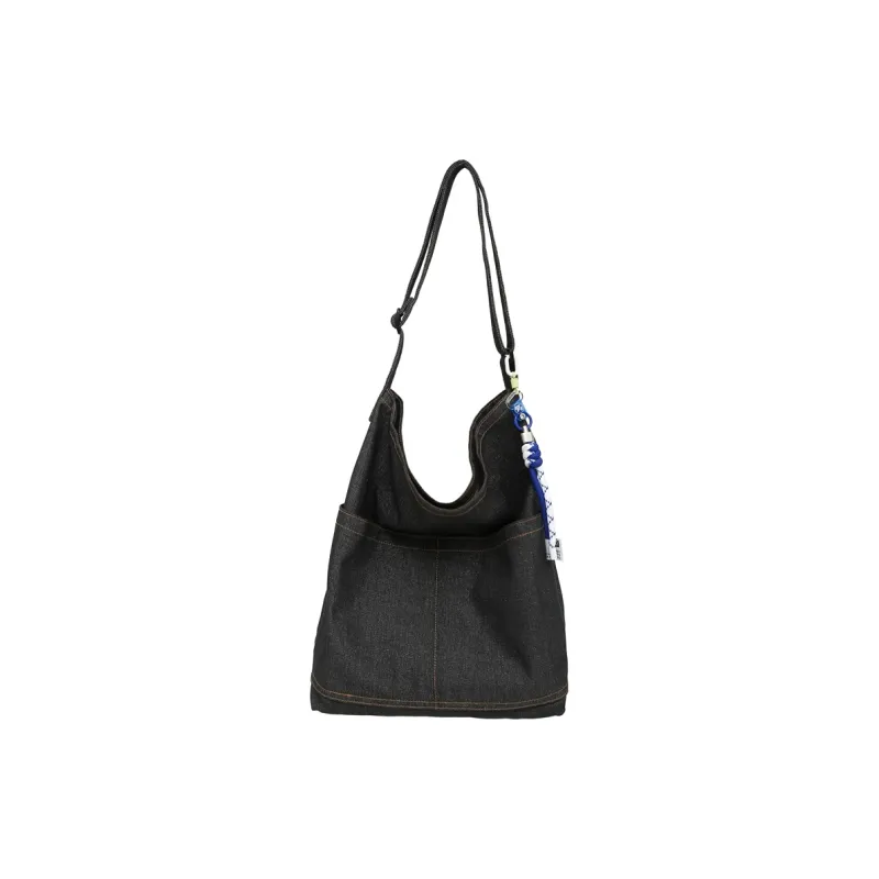 DCLOUD Denim Shoulder Bag Women's Blue/Black-3