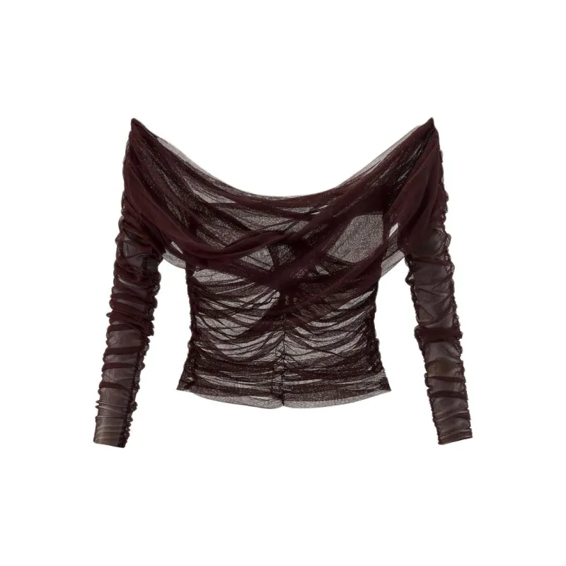 ZARA T-Shirts Women's Brown-1