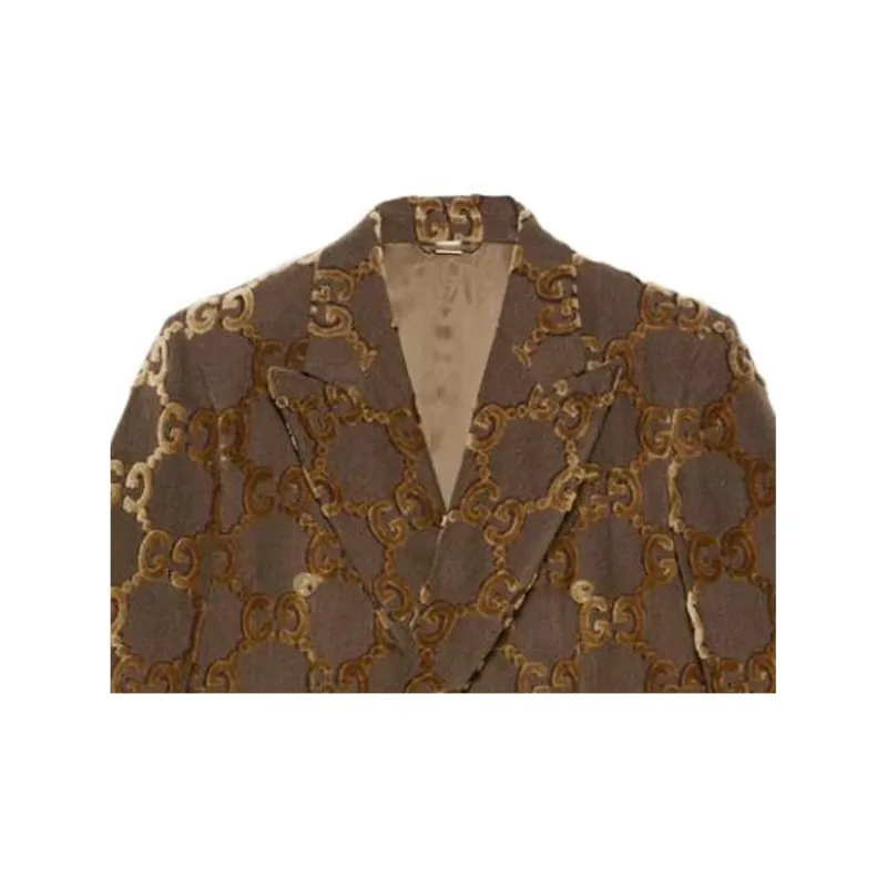GUCCI Gg Supreme Double breasted Jacket-4
