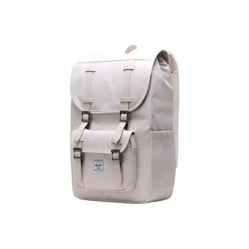 Herschel Little America Little America Series Recycled Material Backpack Regular Unisex Moon White-1