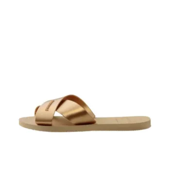 Havaianas Abrasion Resistant Slide Slippers Women's Gold