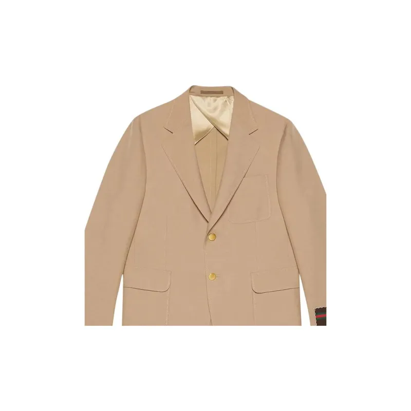 GUCCI Single breasted Cotton Blazer-2