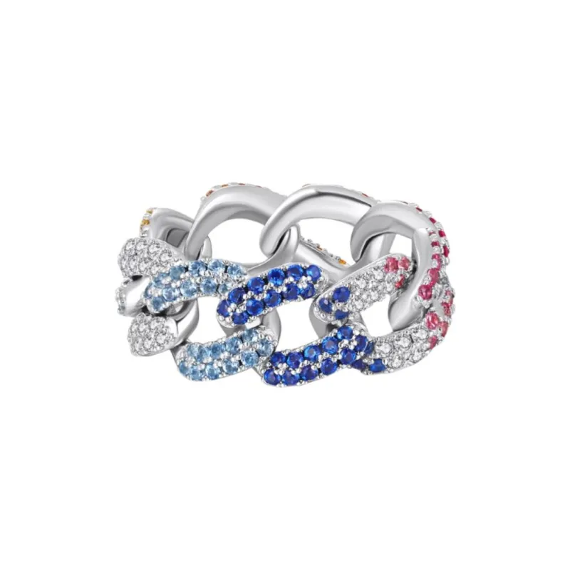 AIDEN CANDICE Zircon Rings Women's Gold/Silver-1