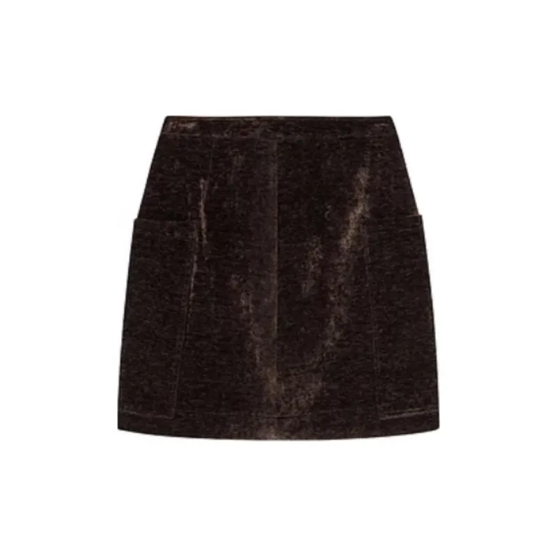 DKNY Casual Short Skirts Women's Camel-1