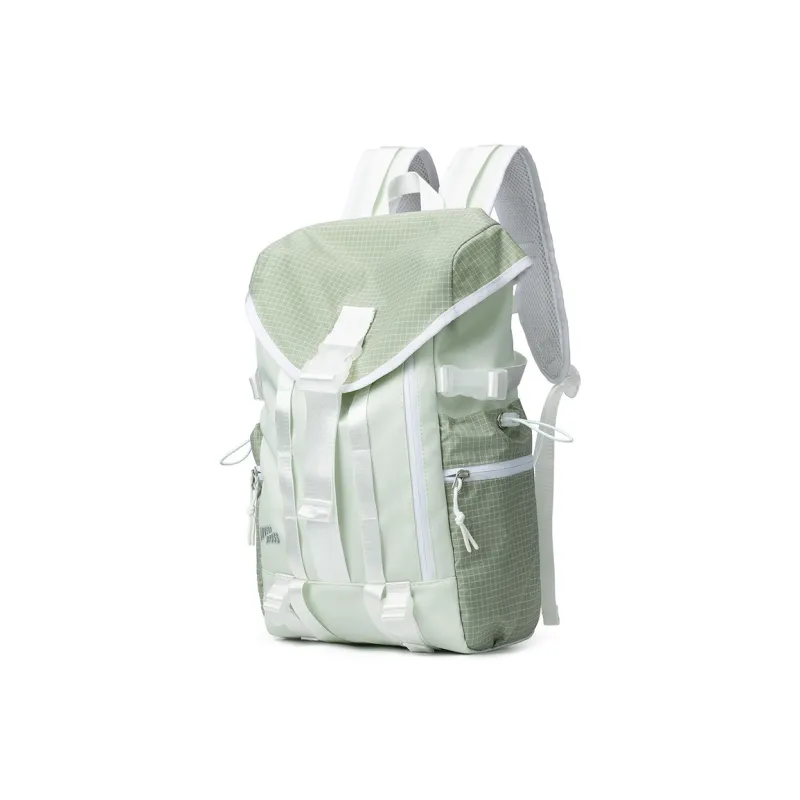 LOVERPUSS Fabric Backpack Unisex Grass Green/Egg Yellow-1