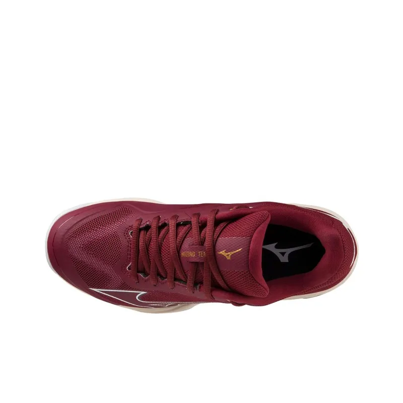 Mizuno Anti Slip Wear Resistant Low Top Tennis Shoes Women's Red-2