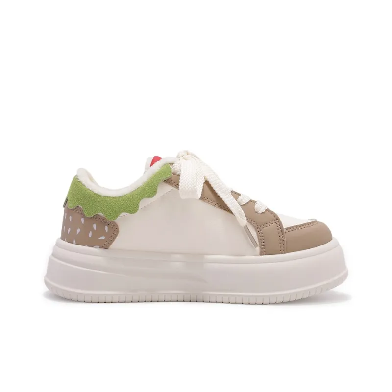 Shen Linsen Cushioning, Slip Resistant, And Abrasion Resistant Low Top Casual Shoes Women's Beige-1