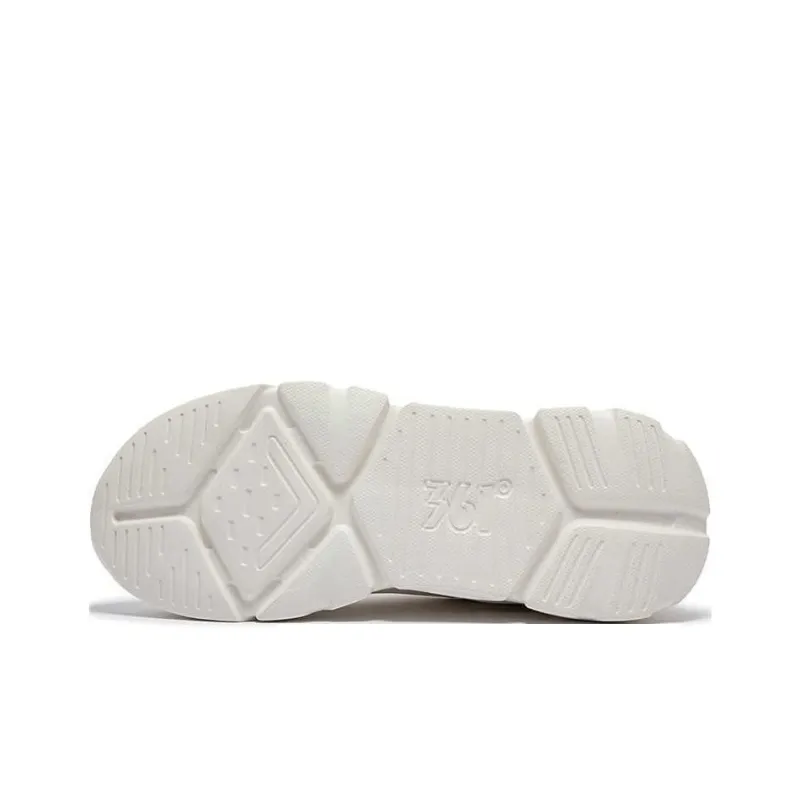 361° Life Collection Anti Slip Wear Resistant Low Top Casual Shoes Women's White Green-4