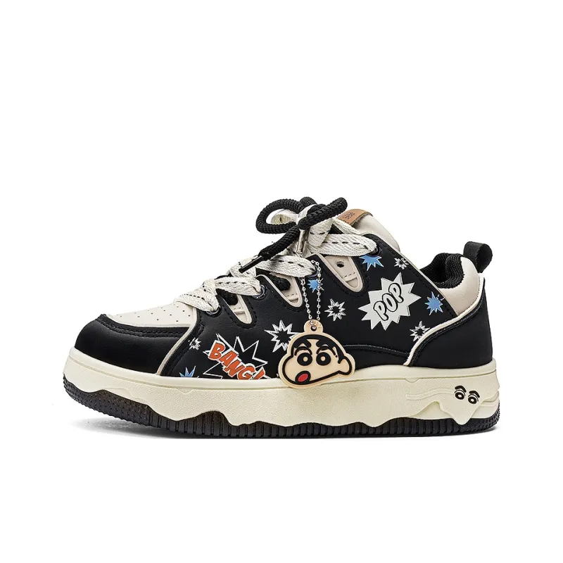Crayon Shinchan Lightweight Breathable Height Increasing Low Top Skateboard Shoes Unisex-22