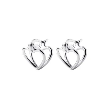 P&N S925 Silver Stud Earrings Women's