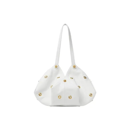 FANSIZHE Lambskin Handbag, Shoulder Bag Regular Women's White