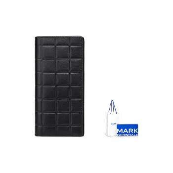 FAIRWHALE Top Grain Cow Leather Wallet Regular Men's Black
