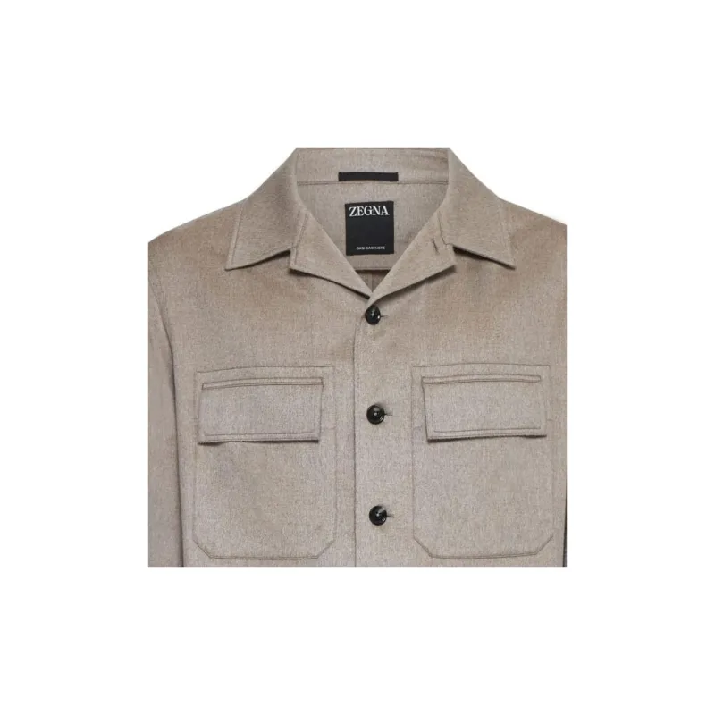 Ermenegildo Zegna Long Sleeved Buttoned Overshirt-4
