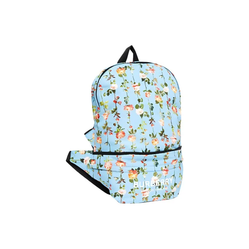 Burberry Polyamide With Leather Backpack Fanny Pack Kids' Blue-1