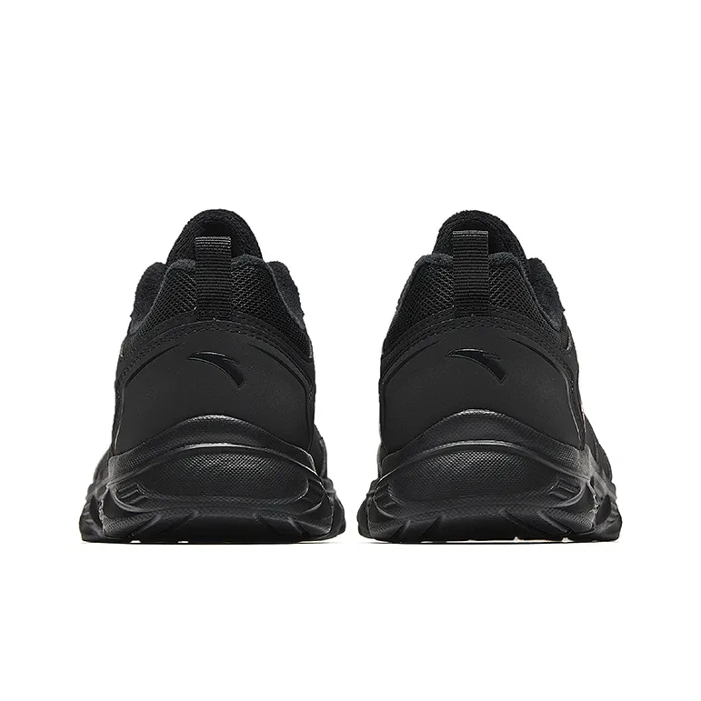 Anta Running Collection Slip Resistant, Abrasion Resistant, Thermal Low Top Casual Running Shoes Women's Black-3