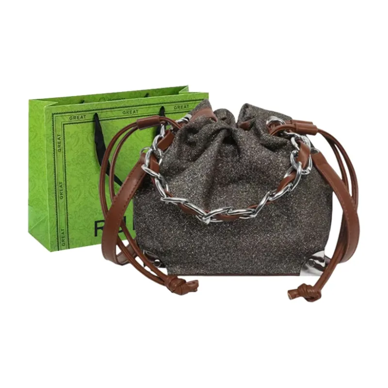 RUIPAI Fabric Shoulder Bag Women's Champagne/Black/Silver-0