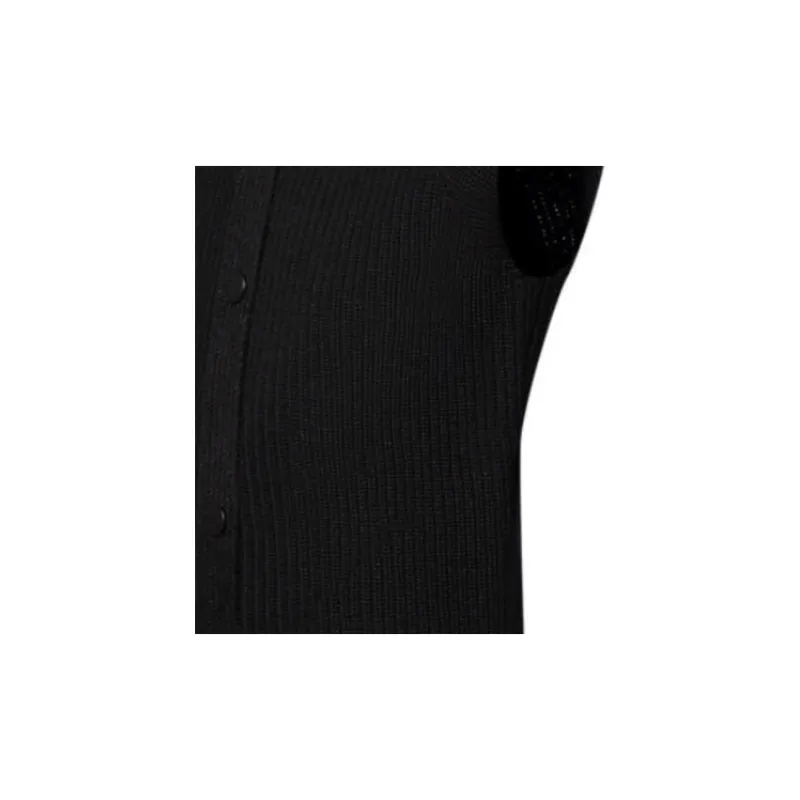 LOUIS VUITTON Sleeveless Ribbed Knit Cardigan-4