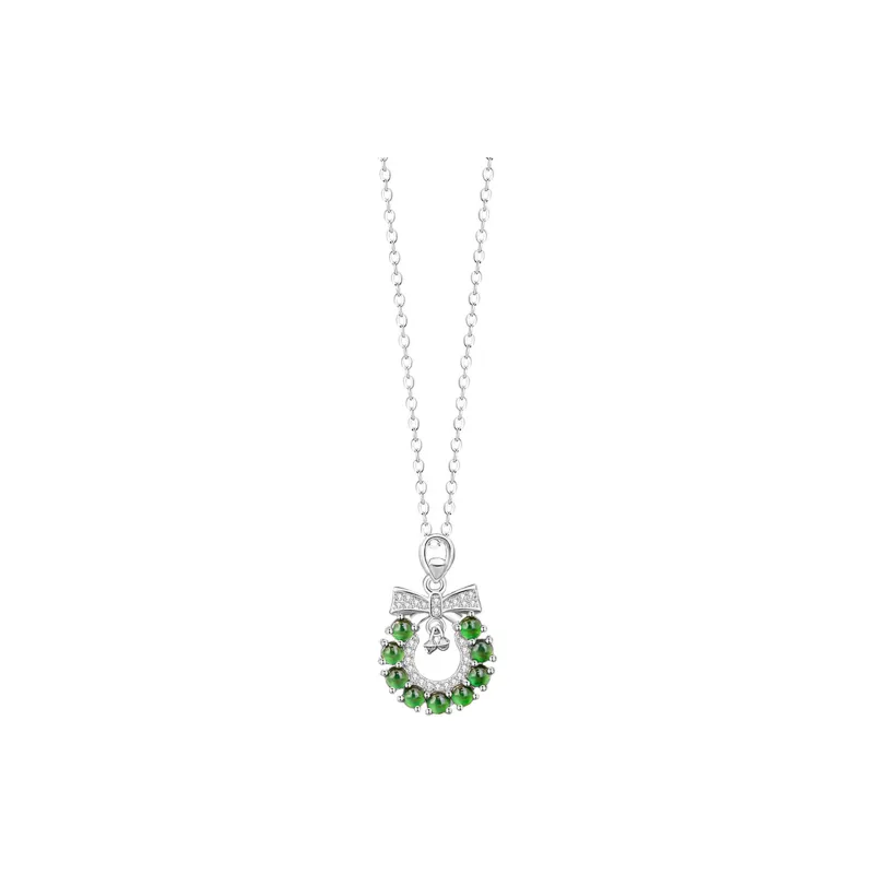 Zheng Baifu Glutinous Jade Jadeite Necklaces Women's-0
