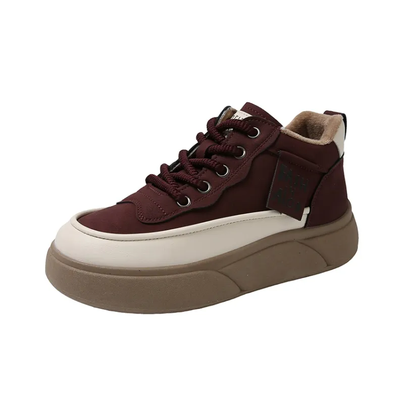 Wooden Rabbit Abrasion Resistant Thermal Mid Top Casual Shoes Women's-6