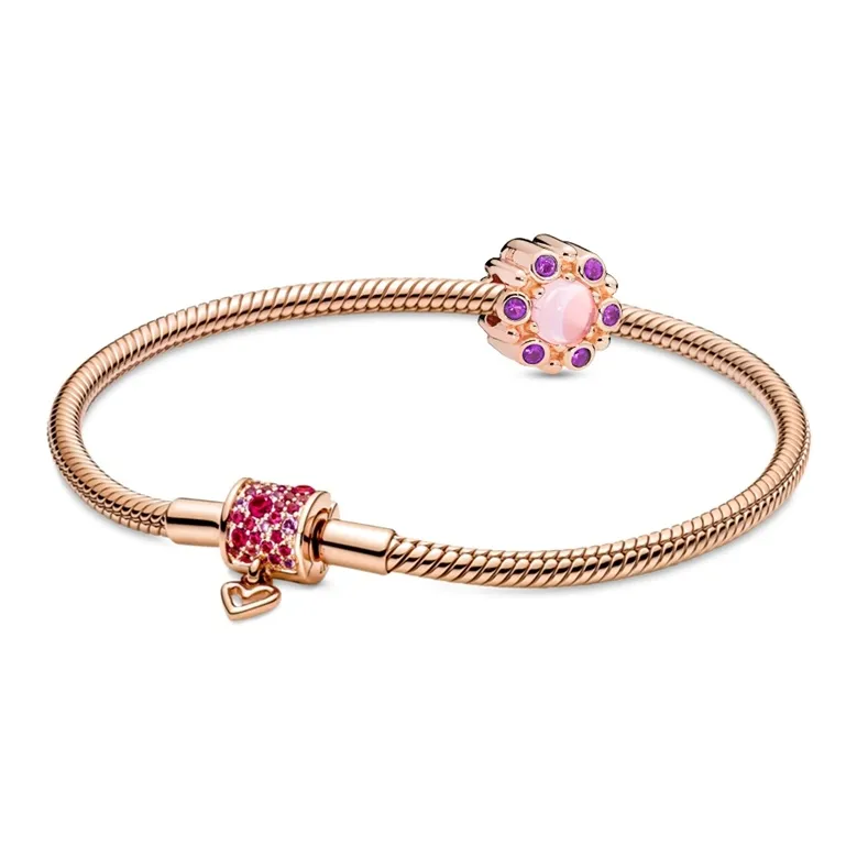 Pandora Copper Silver Alloy Bracelets Unisex-27