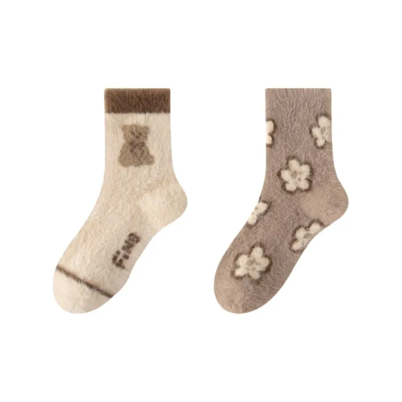 MIIOW Mid Calf Socks Women's Combo Set-9