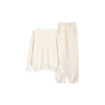 WANANNI Pajama Set Women's Light Yellow