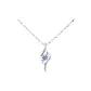 Cupid Necklace[Sunflower Seeds Arrow Heart Chain]Blue Zircon
