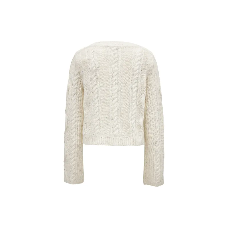 ONLY Knitwear Women's Antique White Color-1