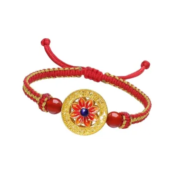 Old Qingyun Silver Building Gold Bracelet Unisex