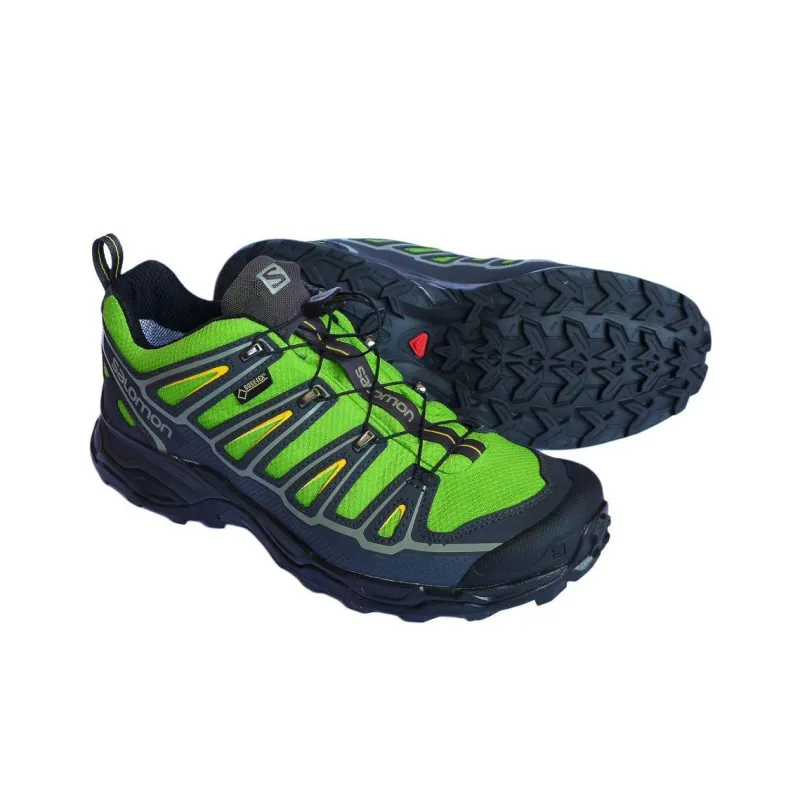 SALOMON X Ultra 2 Anti Slip Wear Resistant Low Top Trekking Shoes Men's Green Black-1