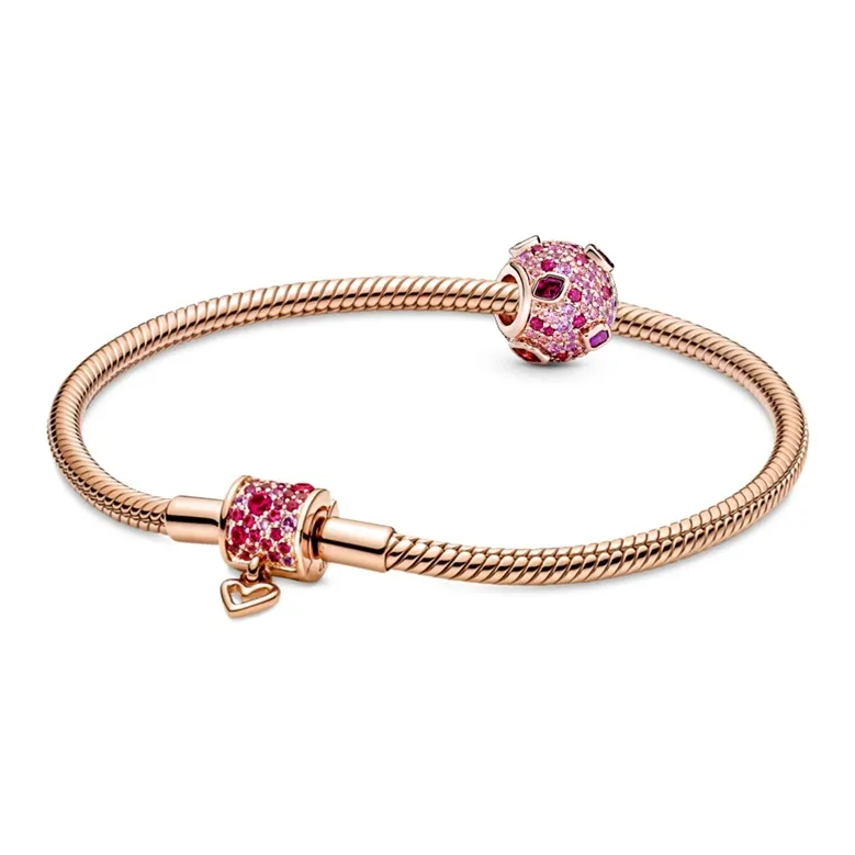 Pandora Copper Silver Alloy Bracelets Unisex-28