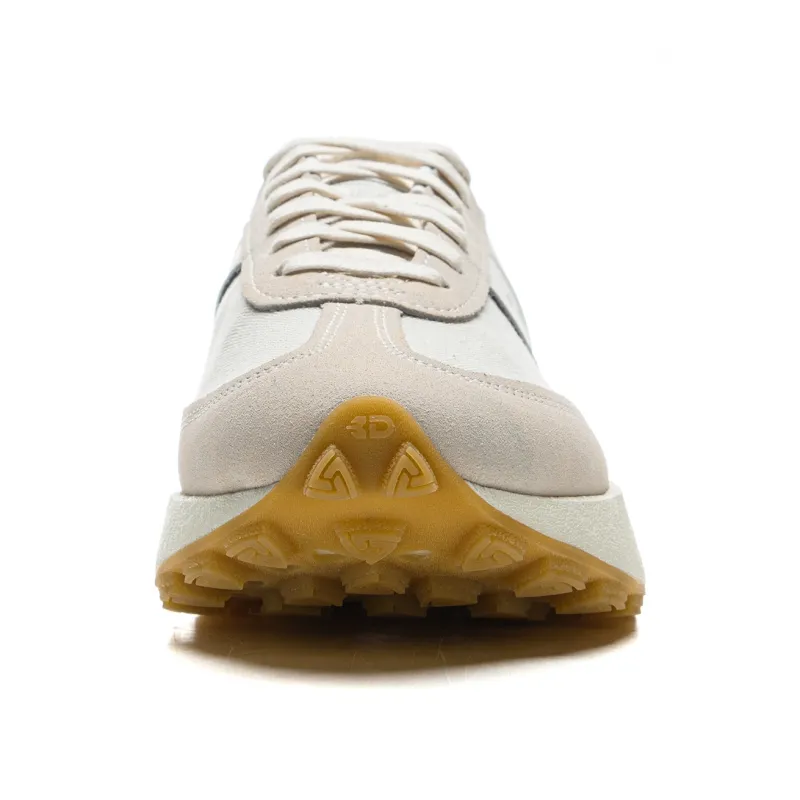 LiNing Lightweight Boat Anti Slip Wear Resistant Mid Top Casual Shoes Unisex Ecru-3