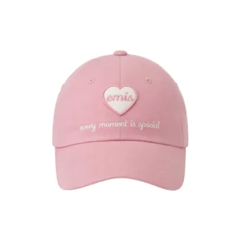 Emis Cotton Baseball Caps Unisex Pink