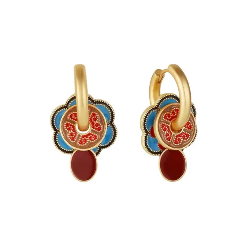Rhymes Gold Plated Copper Earrings Women's
