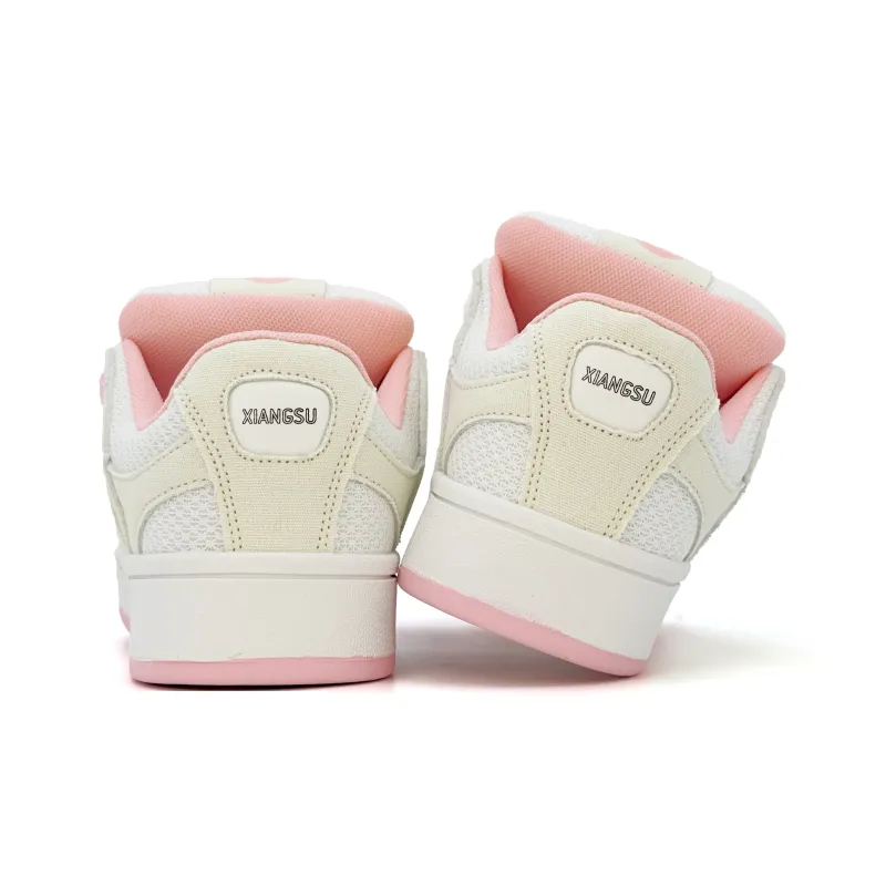XIANGSU Niche Trendy Fashion Anti Slip Wear Resistant Low Top Skateboard Shoes Women's-19