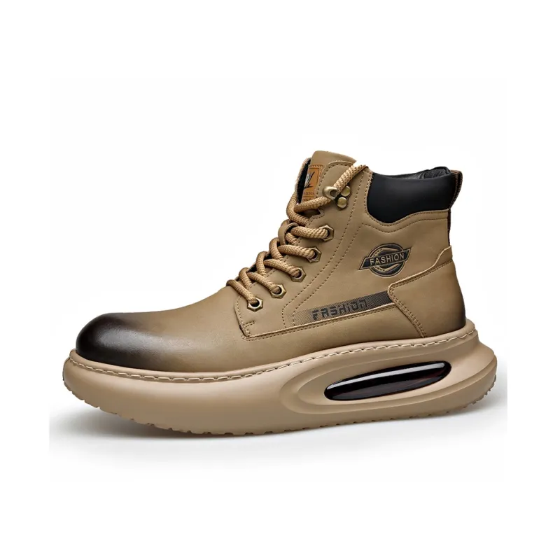 Take a break Martin Boots Men Black/Yellow/Khaki-5