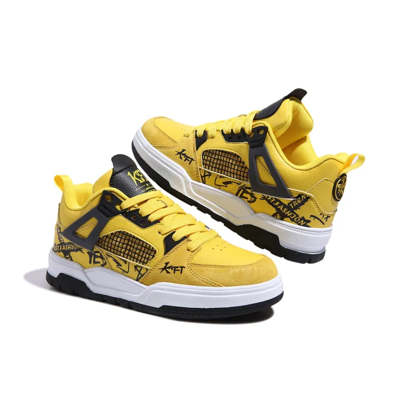 KFT Mica Anti Slip And Wear Resistant Height Increasing Low Top Skateboard Shoes Unisex-2