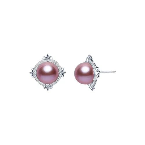 Tahiti Pearl Freshwater Pearl Stud Earrings Women's