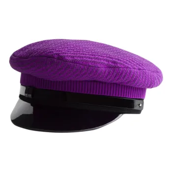 PRADA Patent Leather Berets Men's Purple