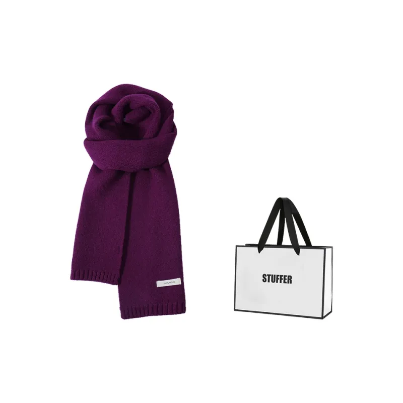 STUFFER 100% Sheep Wool Knit Scarves Unisex-15