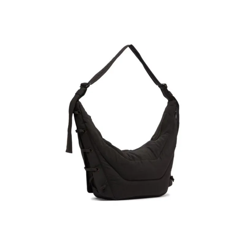 Lemaire Nylon Shoulder Bag Medium Size Men's Dark Chocolate-1