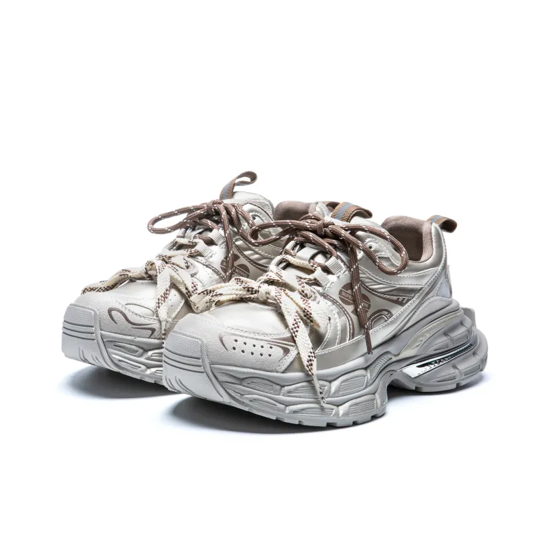 KUX Chunky Sneakers Women's Low Top Angora Rainbow-16