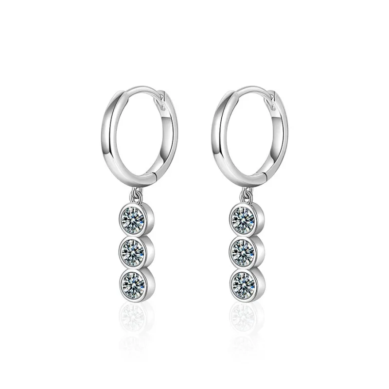 KEMLAIDA S925 Silver Earrings Women's-2